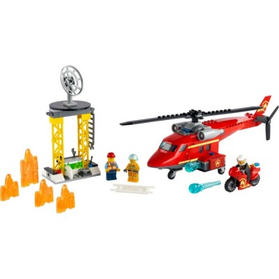 Fire Rescue Helicopter სახანძრო - LEGO Toys - ლეგოს სათამაშოები
