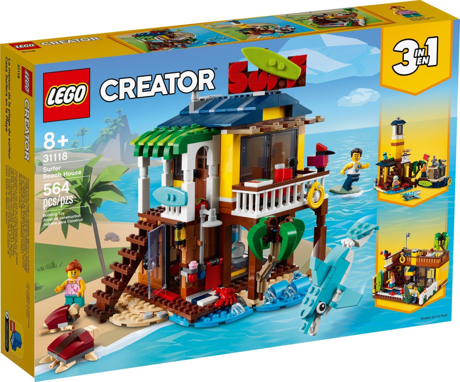Surfer Beach House LEGO31118 – Creator 3in1 – LEGO Shop Georgia