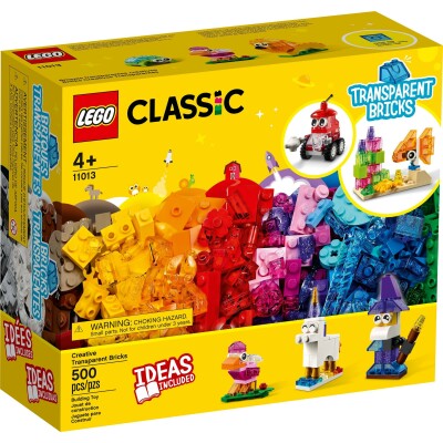 Creative Transparent Bricks 4-5 წელი - LEGO Toys - ლეგოს სათამაშოები