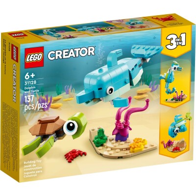 Dolphin and Turtle 13-17 Years - LEGO Toys - ლეგოს სათამაშოები