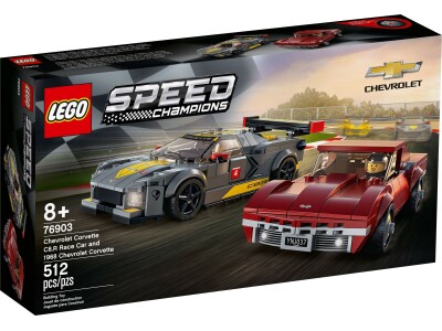 Chevrolet Corvette C8.R Race Car and 1968 Chevrolet Corvette 13-17 Years - LEGO Toys - ლეგოს სათამაშოები