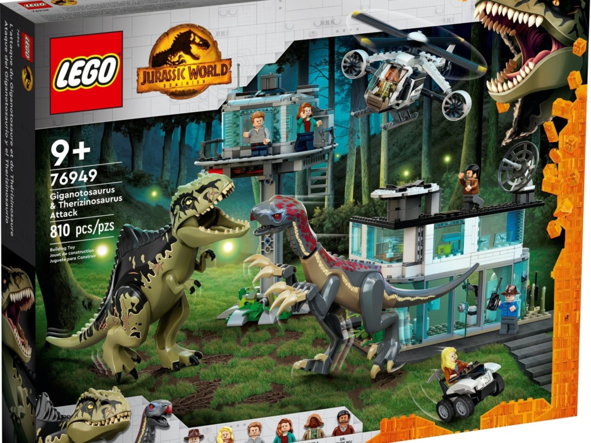 Therizinosaurus Google Lego Jurassic World Giganotosaurus