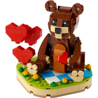 Valentine’s Brown Bear Adults Welcome - LEGO Toys - ლეგოს სათამაშოები
