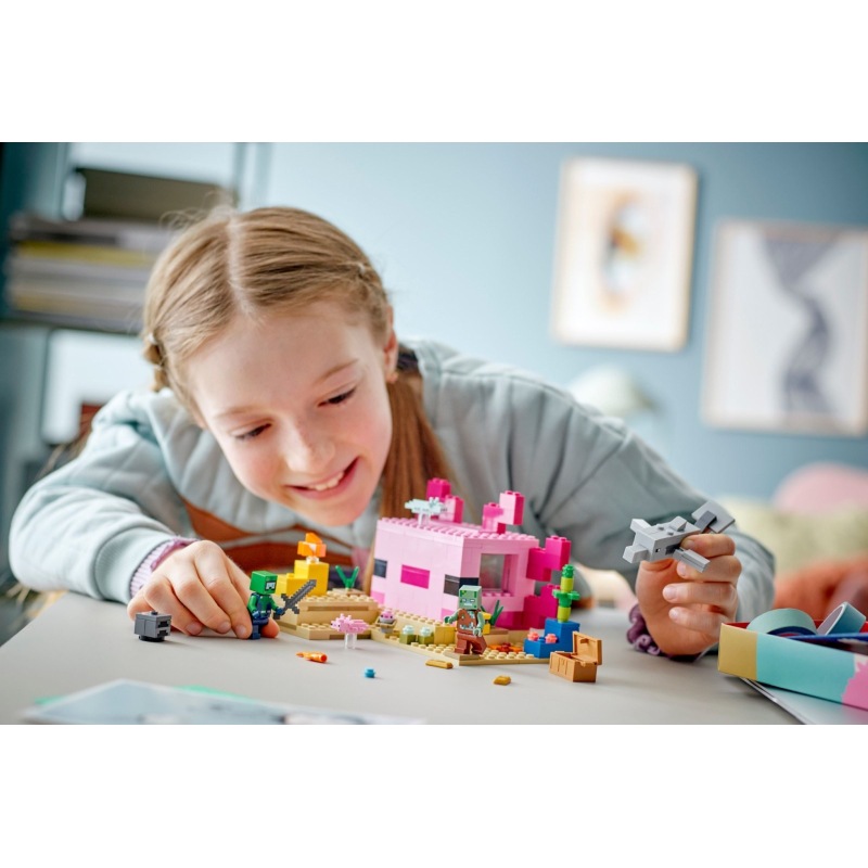 The Axolotl House LEGO-21247 – Minecraft – LEGO Shop Georgia