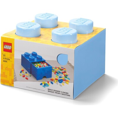 4 Stud Brick Drawer Light Blue 1-3 Years - LEGO Toys - ლეგოს სათამაშოები