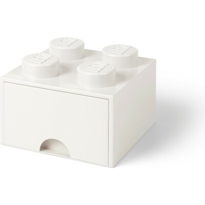 LEGO 4 Stud White Storage Brick Drawer 1-3 Years - LEGO Toys - ლეგოს სათამაშოები