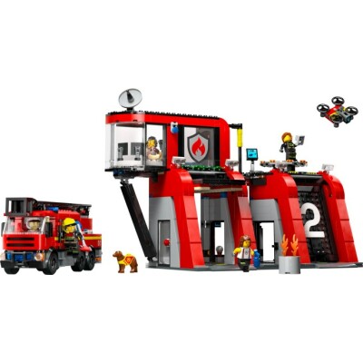 Fire Station with Fire Truck City - LEGO Toys - ლეგოს სათამაშოები