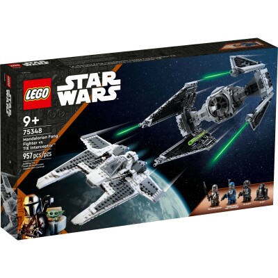 Mandalorian Fang Fighter vs TIE Interceptor Star Wars - LEGO Toys - ლეგოს სათამაშოები