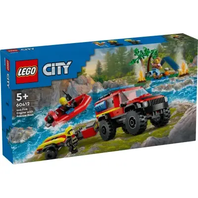 60412: 4x4 Fire Truck with Rescue Boat