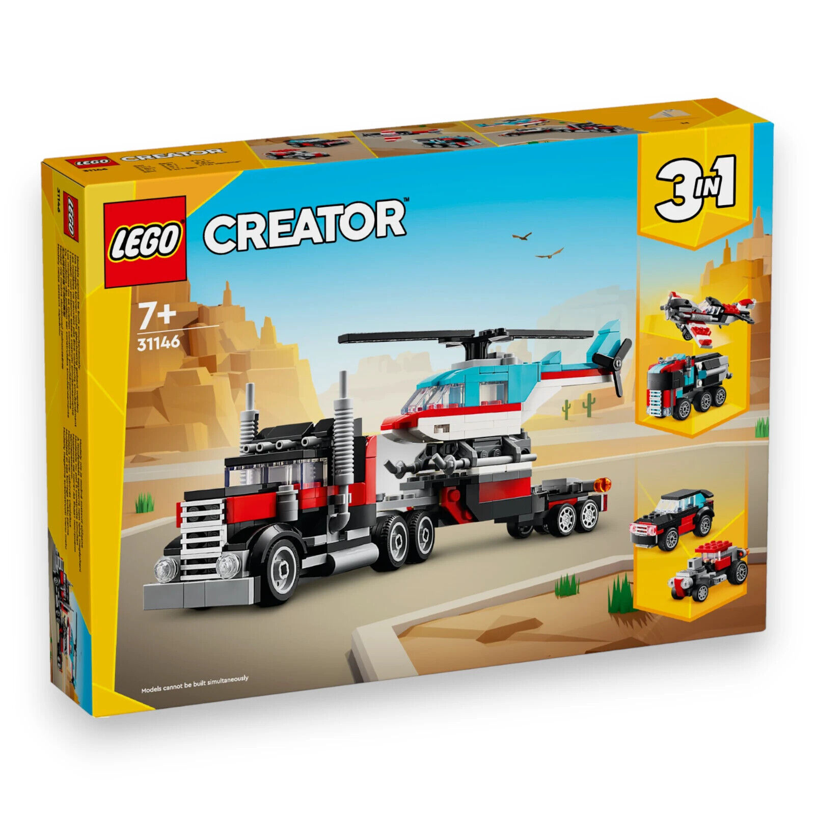 31146: Flatbed Truck with Helicopter