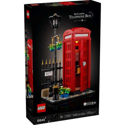 Red London Telephone Box დიდების ლეგო - LEGO Toys - ლეგოს სათამაშოები