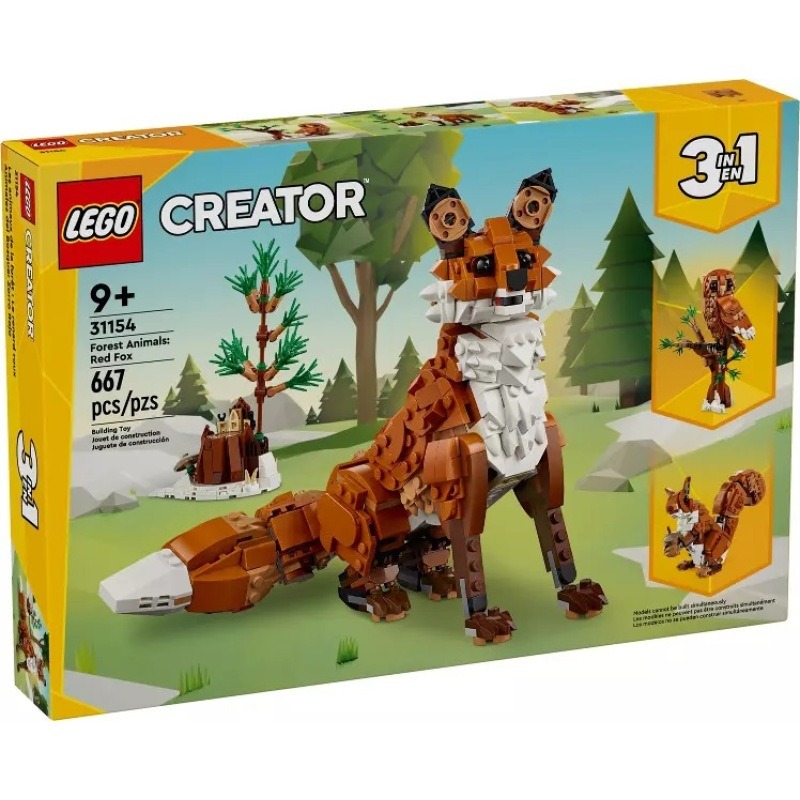 Forest Animals: Red Fox LEGO-31154 – Creator 3in1 – LEGO Shop Georgia